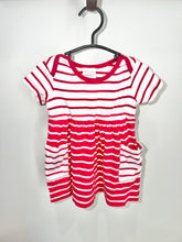 Load image into Gallery viewer, Hanna Andersson Red Striped Dress Size 18-24m*
