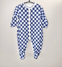 Load image into Gallery viewer, Rachel Riley Blue Footie Size 6m

