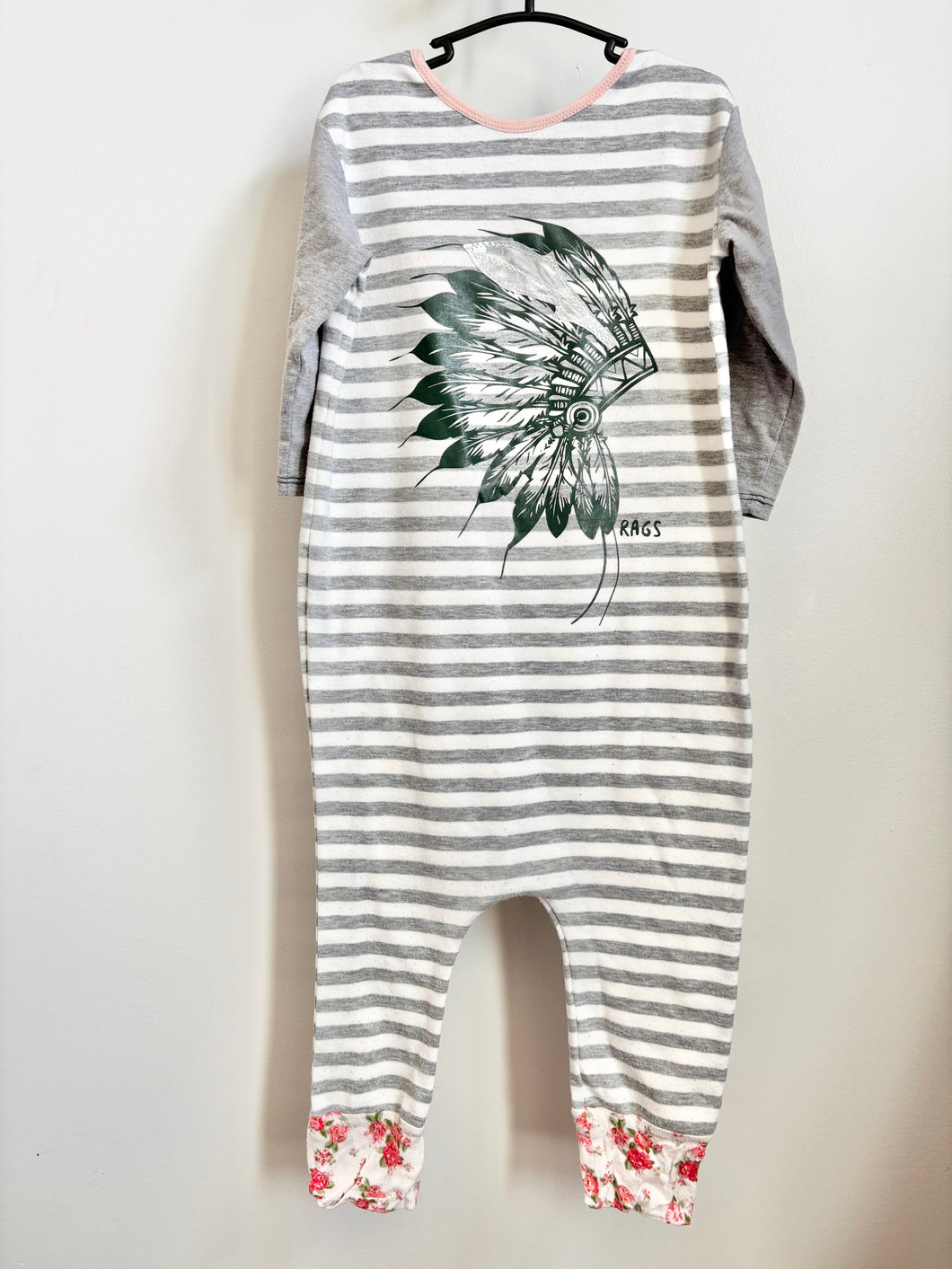 RAGS to Raches Native Indian Romper Size 5-6T*