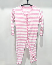 Load image into Gallery viewer, Kickee Pants Pink Striped Romper Size 3-6m*
