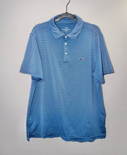 Load image into Gallery viewer, Vineyard Vines Blue Striped Performance Shirt Size 16
