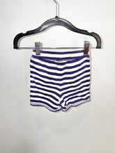 Load image into Gallery viewer, EGG Blue Striped Shorts Size 2Y
