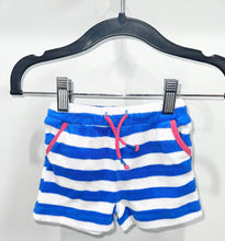 Load image into Gallery viewer, Mini Boden Blue Striped Shorts Size 3-6m
