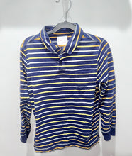 Load image into Gallery viewer, Hanna Andersson Blue Striped Shirt Size 8
