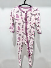Load image into Gallery viewer, Kickee Pants Pink Dogs Footie Size 6-9m
