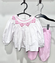 Load image into Gallery viewer, Cecil &amp; Lou Pink Smocked 2pc Outfit Size 9m*
