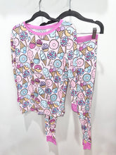 Load image into Gallery viewer, Little Sleepies Pink Sweet Treats Pajamas Size 9-10*
