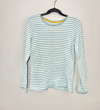 Load image into Gallery viewer, Mini Boden Blue Striped Pointelle Shirt Size 9-10Y
