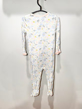 Load image into Gallery viewer, Magnetic Me Blue Floral Footie Size 12-18m
