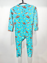 Load image into Gallery viewer, Free Birdees Blue Fish Romper Size 6-9m*

