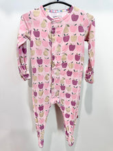 Load image into Gallery viewer, Magnetic Me Pink Apples Footie Size 3-6m*
