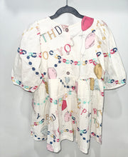 Load image into Gallery viewer, Pink Chicken Birthday Garland Dress Size 6Y
