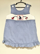 Load image into Gallery viewer, Wish Upon A Star Smocked Sailboat Tunic Size 6
