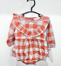 Load image into Gallery viewer, Ruffle Butts Plaid Bubble Size 6-12m
