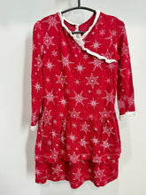 Load image into Gallery viewer, Kickee Pants Crimson Snowflake Dress Size 18-24m
