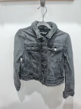 Load image into Gallery viewer, Cat &amp; Jack Black Denim Jacket Size 8
