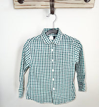 Load image into Gallery viewer, Crewcuts Green Plaid Shirt Size 4-5
