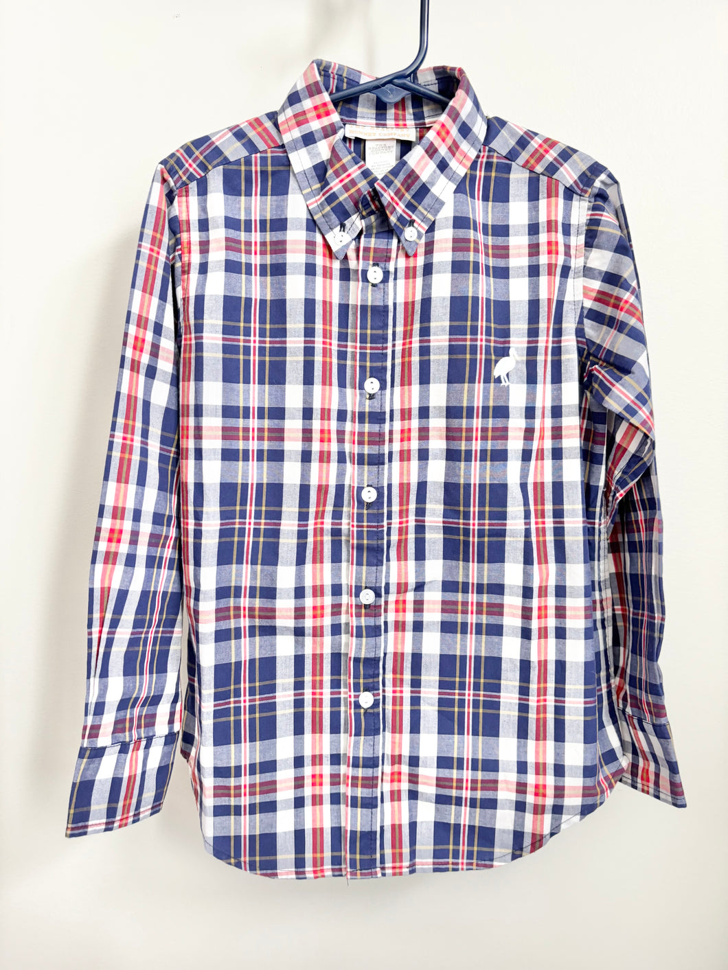 Beaufort Bonnet Blue Plaid Shirt Size 7