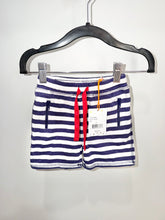 Load image into Gallery viewer, EGG Blue Striped Shorts Size 2Y
