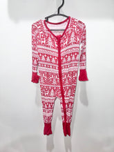 Load image into Gallery viewer, Little Sleepies Red Christmas Sleeper Size 6-12m
