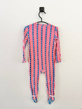 Load image into Gallery viewer, Little Bum Bums Red, White &amp; Blue Footie Size 12-18m
