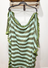 Load image into Gallery viewer, Kickee Pants Green Striped Toddler Blanket*
