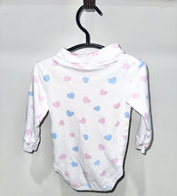 Load image into Gallery viewer, Little English Hearts Bodysuit Size 9m
