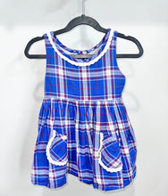 Load image into Gallery viewer, Sweethoney Blue Plaid Tunic Size 5Y
