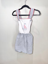 Load image into Gallery viewer, Southern Smocked So. Sailboat Dress Size 5
