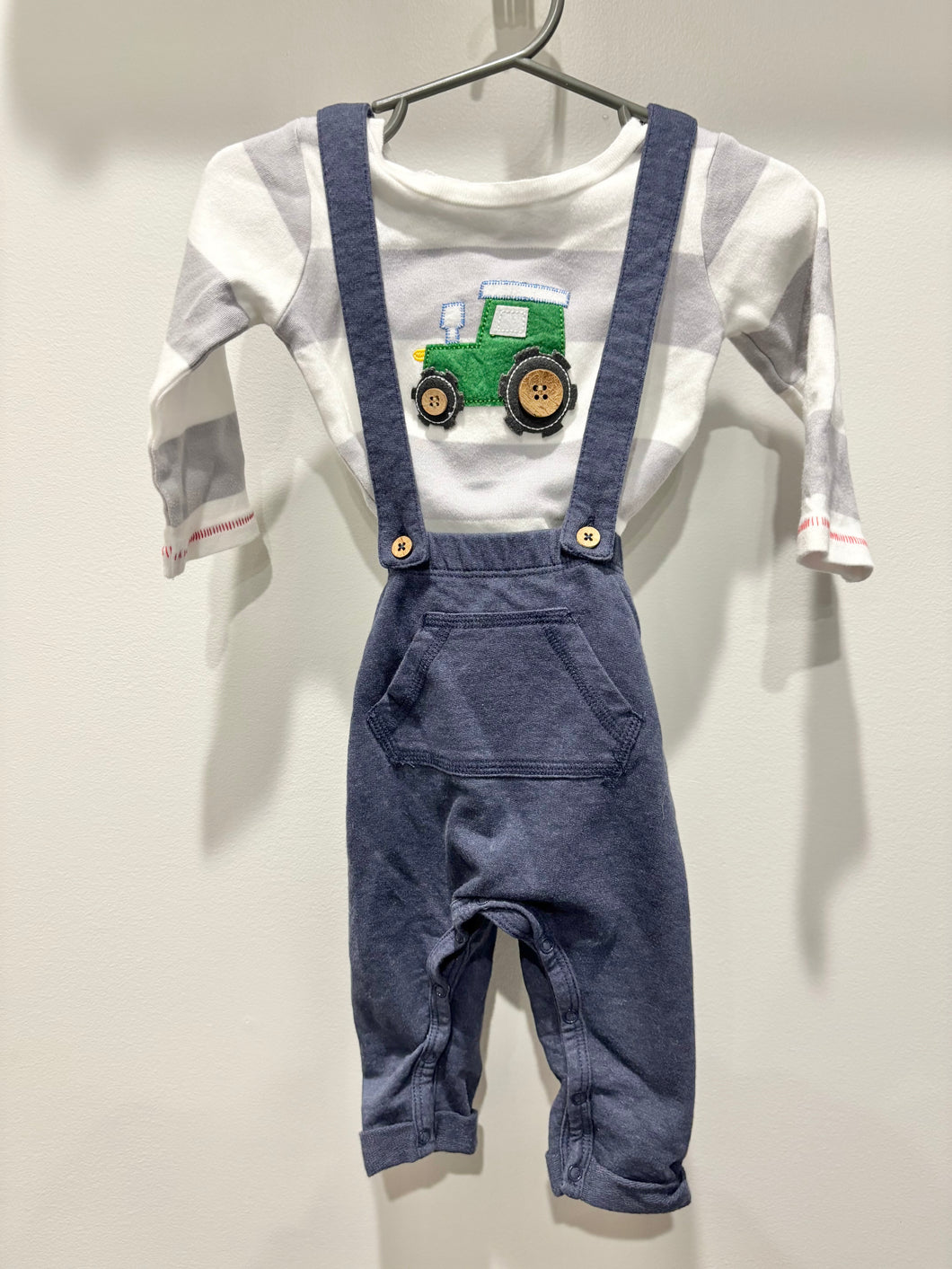 Mudpie Tractor 2pc Set Size 6-9m