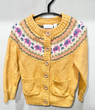 Load image into Gallery viewer, JoJo Maman Yellow Elephant Sweater Size 18-24m
