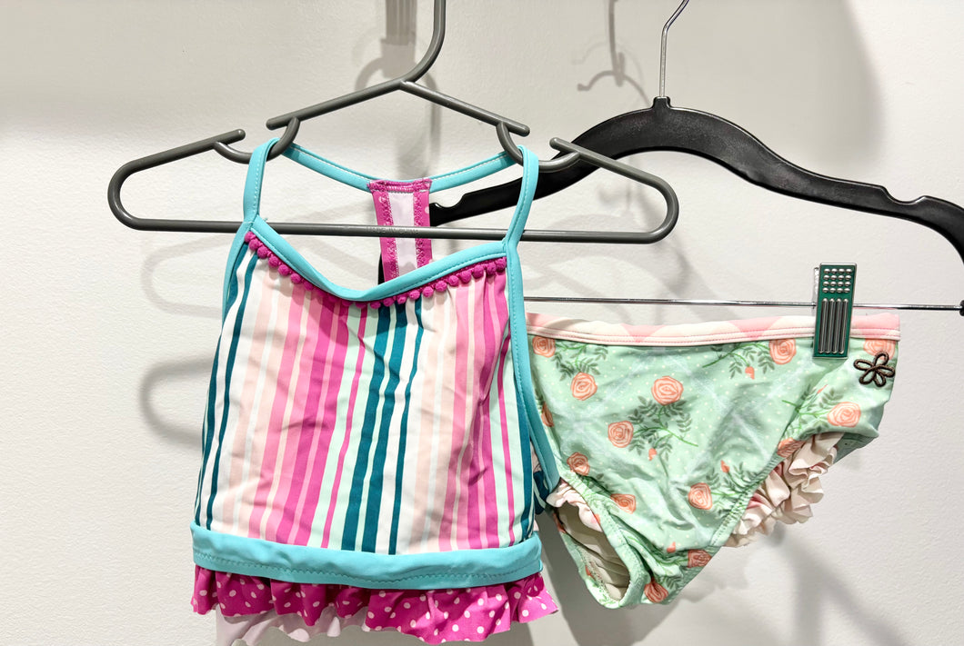 Matilda Jane Striped Roses Swimsuit Size 6