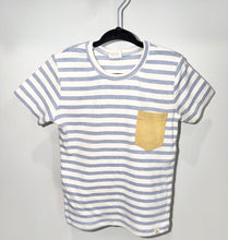 Load image into Gallery viewer, Lulu + Roo Blue Striped Shirt Size 3T
