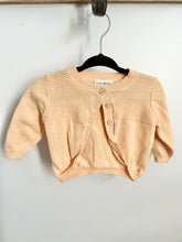 Load image into Gallery viewer, Rabbit + Bear Peach Cardigan Size 3-6m
