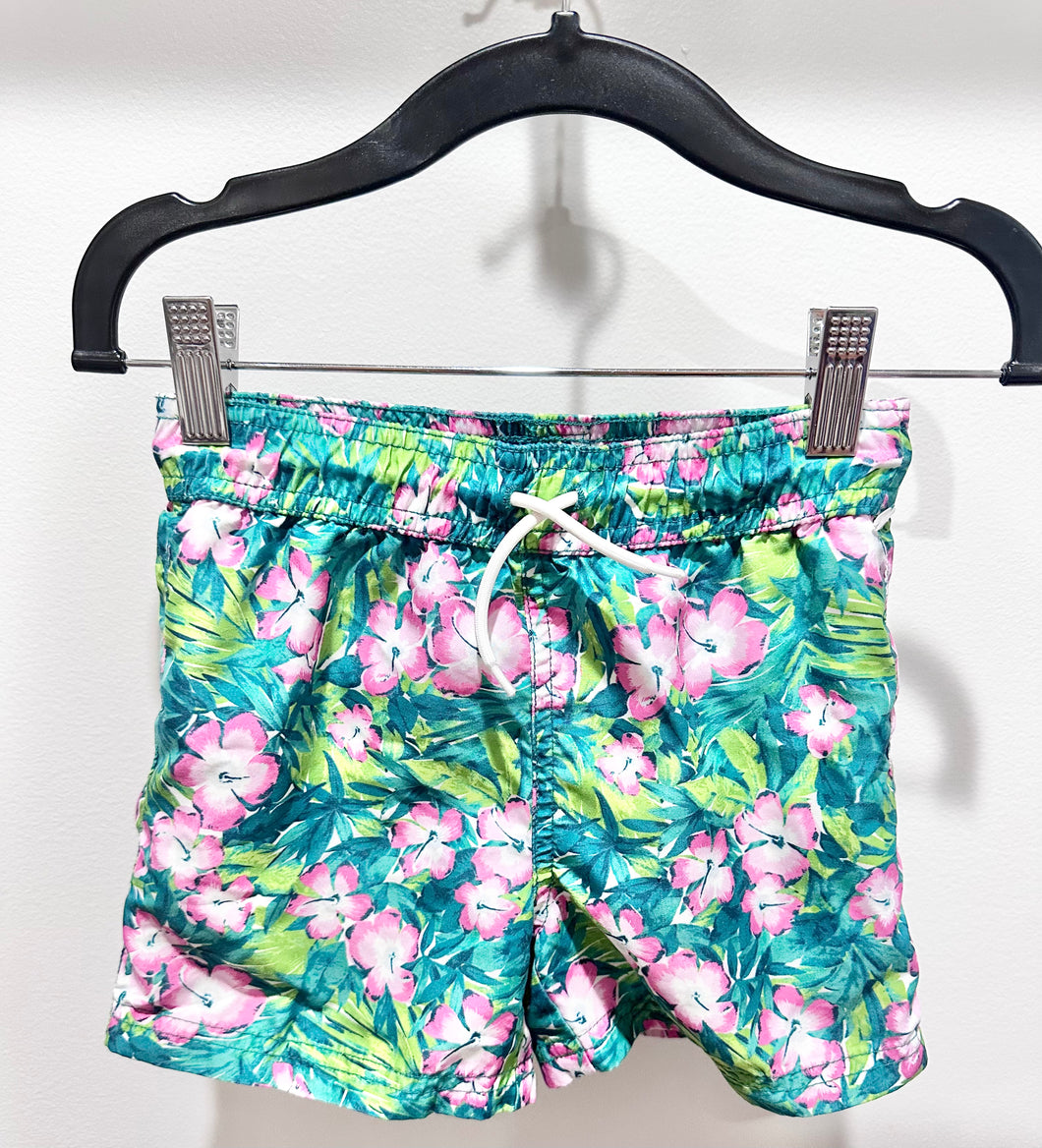 Janie & Jack Flower Swim Trunks Size 4