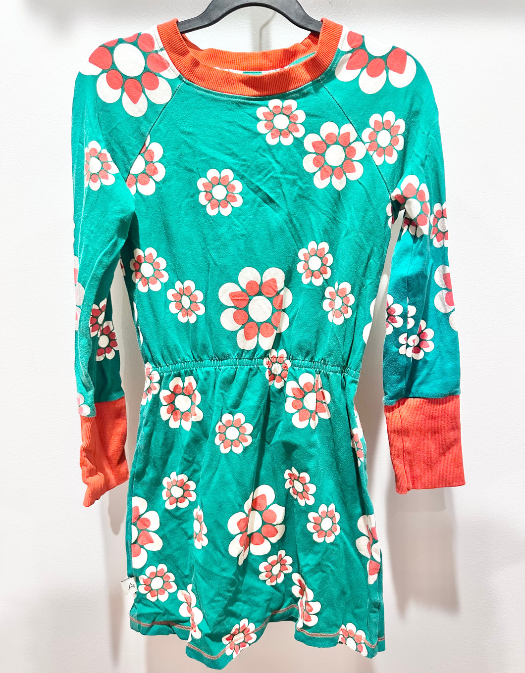 Alba Green Flower Dress Size 8Y