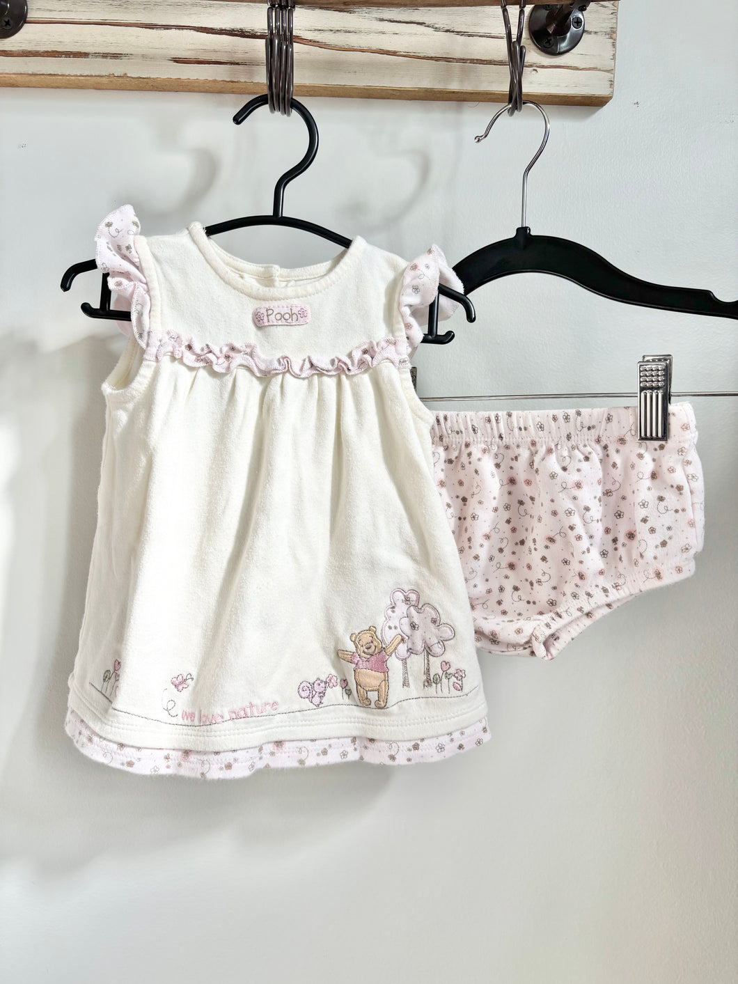 Disney Winnie the Pooh Dress w/Bloomers Size 12m